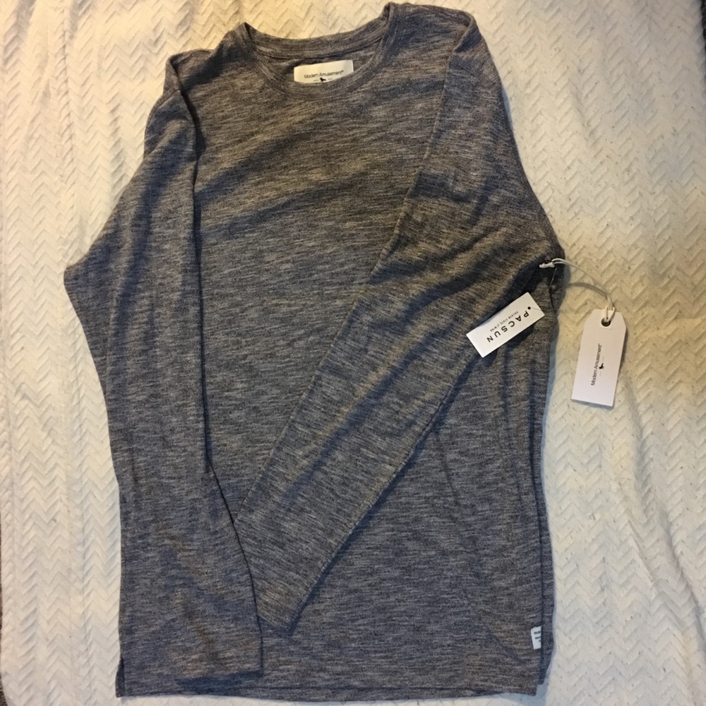 NWT- Pacsun Modern Amusement Gray Long Sleeve